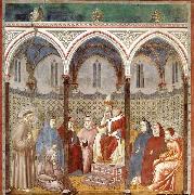 St Francis Preaching before Honorius III Giotto